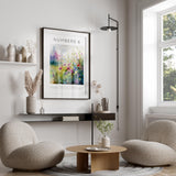 Graceful blooms and sacred verses, The Lord Bless You Print. Graceful meadow blessings: The Lord Bless You Floral Art.