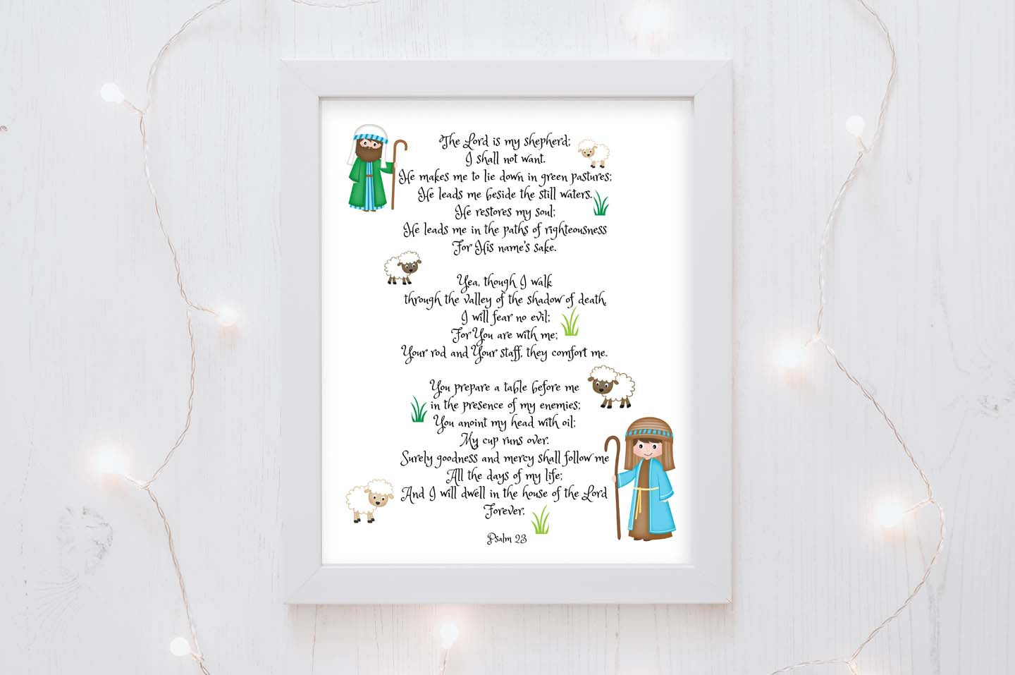 Christian Nursery Art, Christian Nursery Prints, christian children's wall decor, Decorative scripture art for nursery