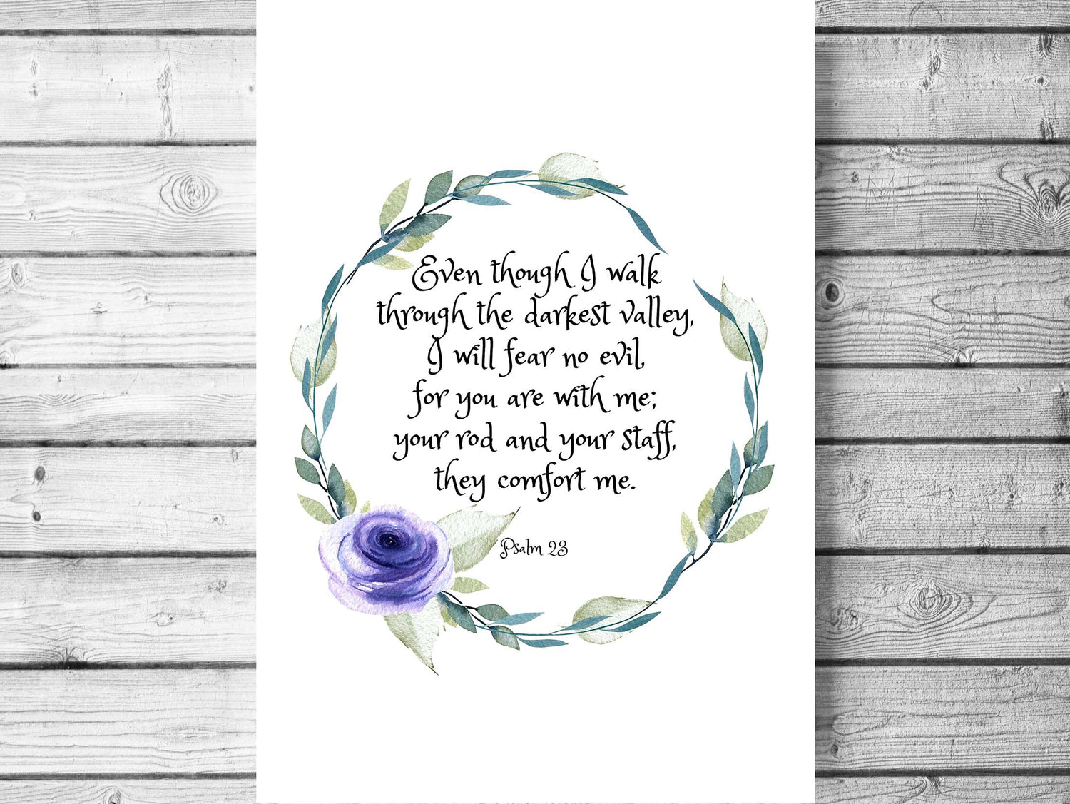 Psalm 23 The Lord is my Shepherd Printable Art, Psalm 23, Bible printables, my cup is, bible verse wal art print