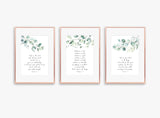 contemporary Christian Wall Art Uk, christian print sets uk, botanical print sets, botanical wall art, botanical prints