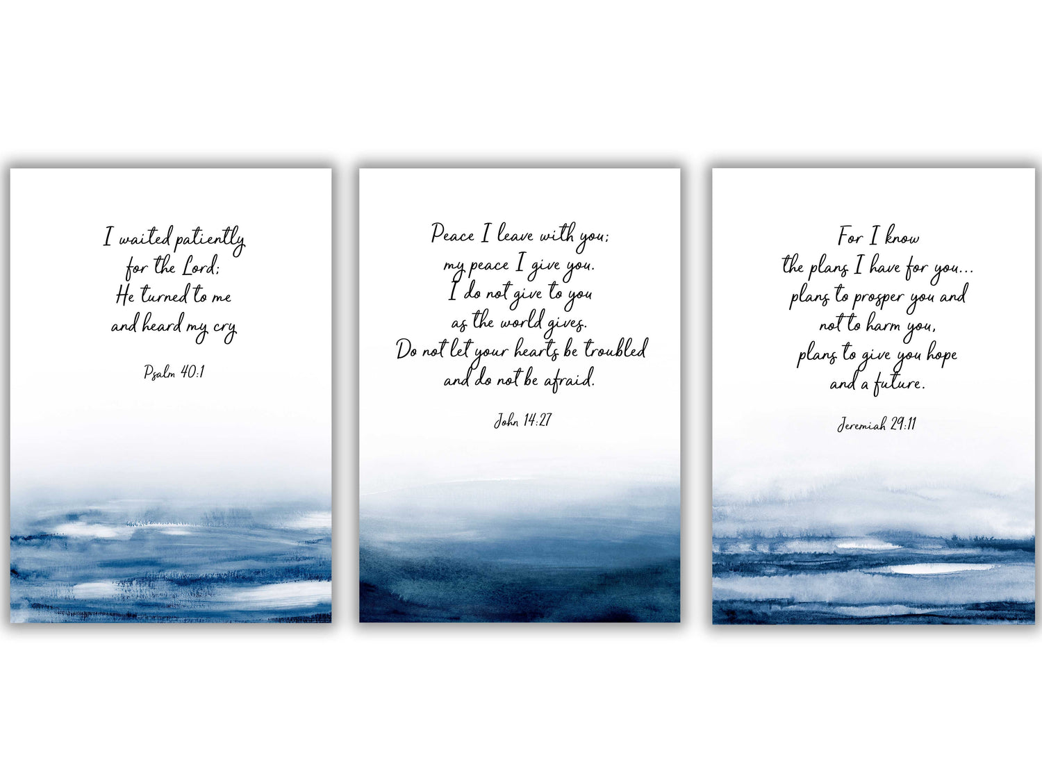 christian gift ideas, christian gift ideas for him, christian gift ideas for friends, christian gift ideas for dad, blue bible verse art