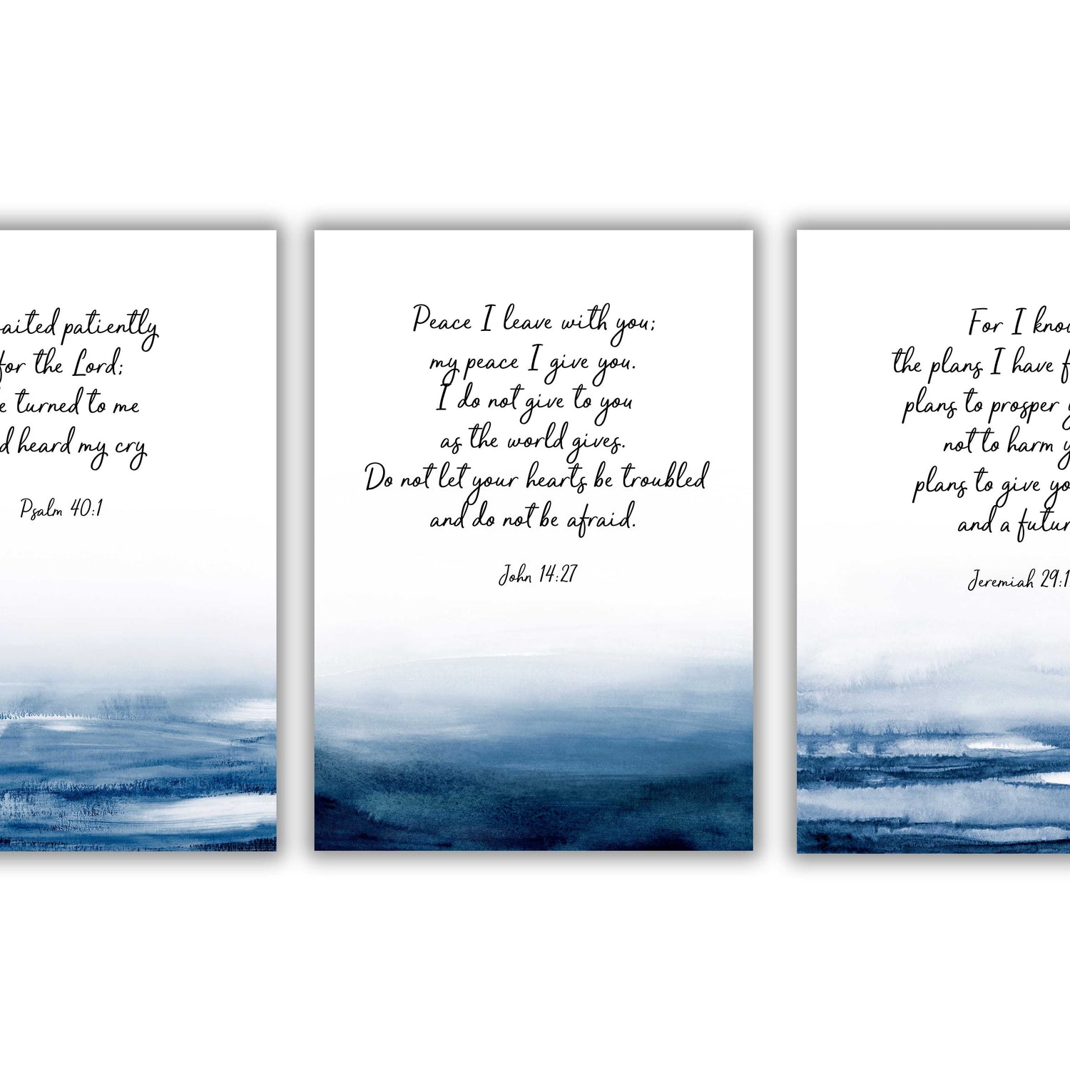 christian gift ideas, christian gift ideas for him, christian gift ideas for friends, christian gift ideas for dad, blue bible verse art