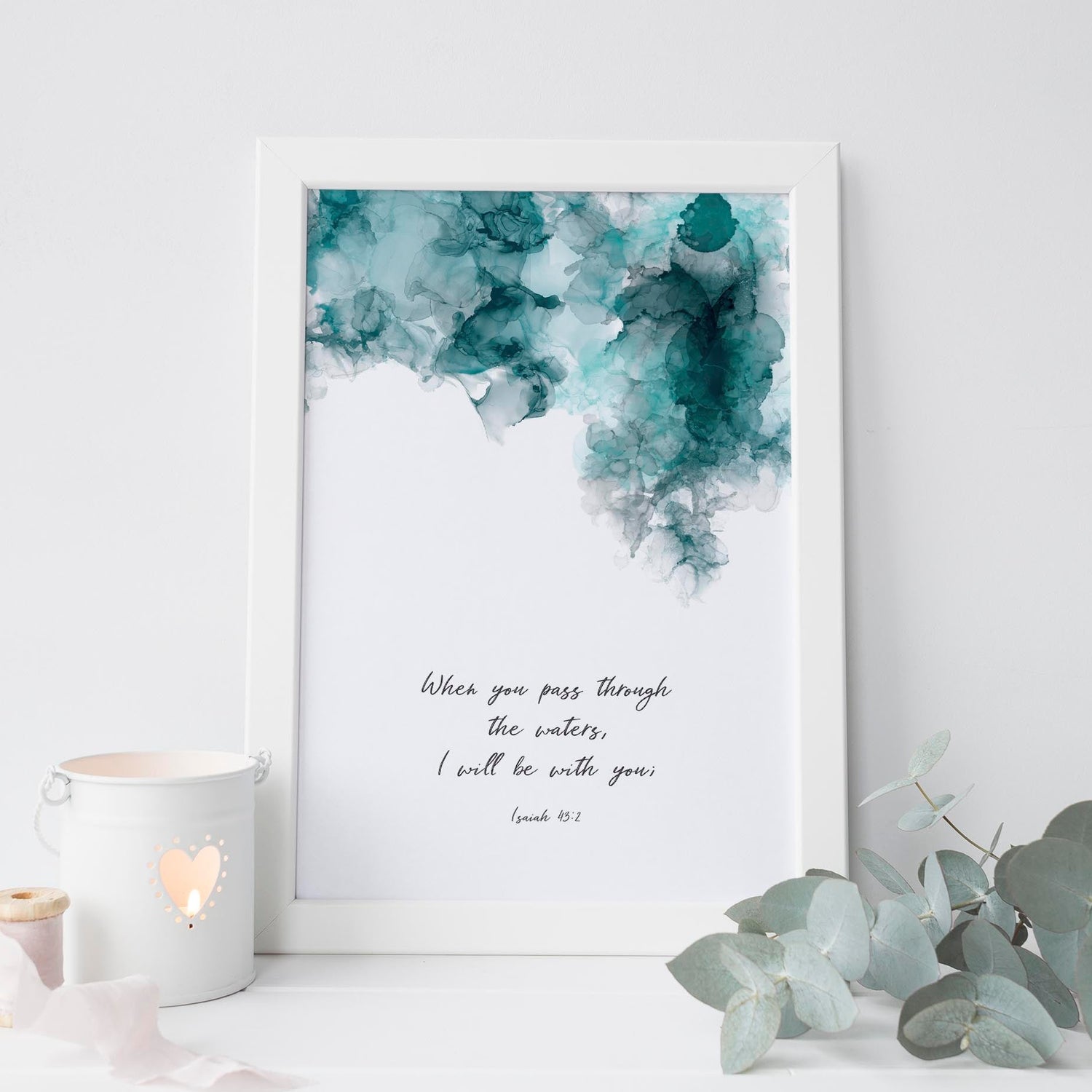 Abstract Christian Art, Modern Christian Art, Christian Home Decor, Printable Bible Verse Wall Decor,Scripture Art Print