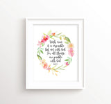 with man it is impossible printable quote, bible verses about not giving up, encouraging scripture pictures