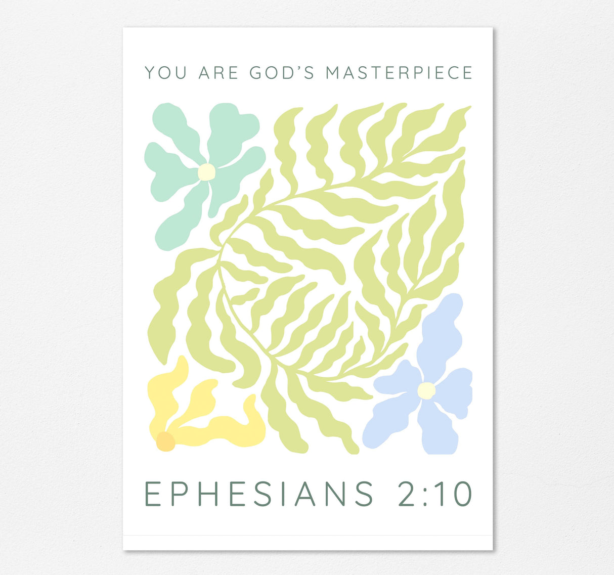 Christian art with floral motif and scripture, Inspirational Bible verse pastel floral design, Pastel flowers and scripture wall art