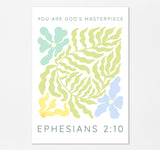 Christian art with floral motif and scripture, Inspirational Bible verse pastel floral design, Pastel flowers and scripture wall art